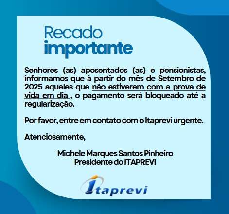 Imagem do comunicado