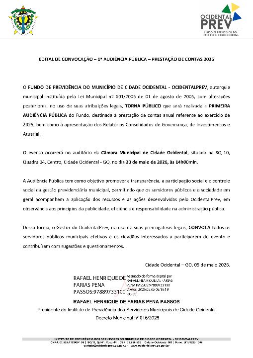 Imagem do comunicado